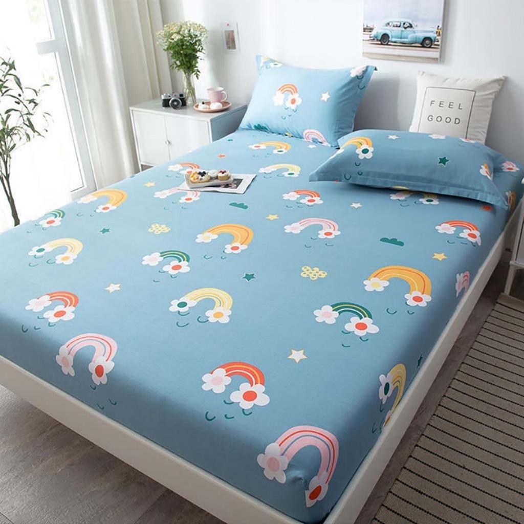 Ga Chống Thấm Cao Cấp Cotton Hàn Quốc, Ga trải giường chống thấm cho bé chất liệu cotton thoáng mát, không bí