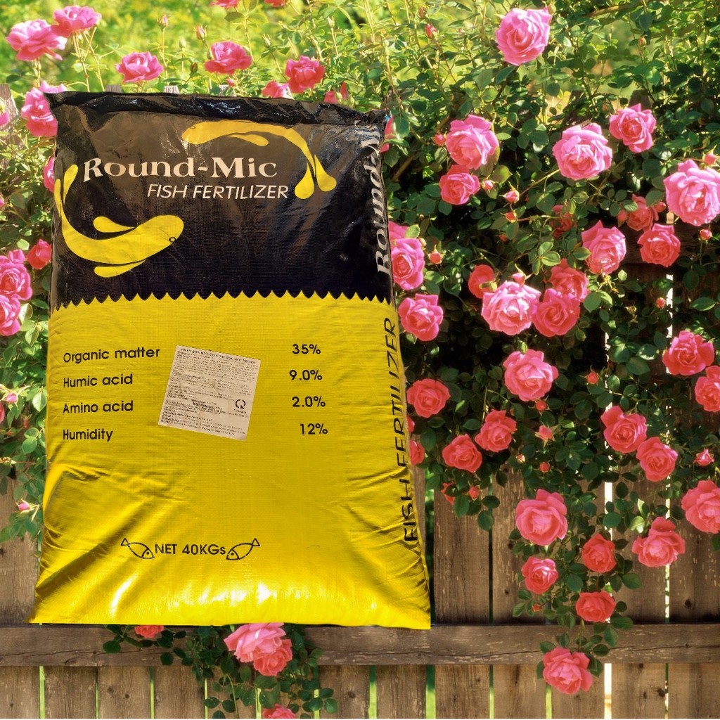 5Kg Phân bón đạm cá hữu cơ Hàn Quốc Round-Mic - Chuyên dùng cho hoa, cây cảnh, kiểng lá (lan, hồng, mai,...)
