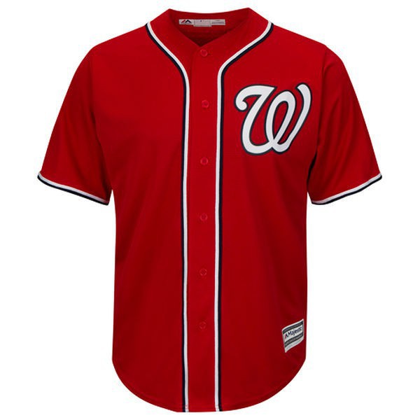 Áo Bóng Chày MLB Washington Dân Tộc Phong Cách Thể Thao Giản Dị Cỡ Lớn Unisex
