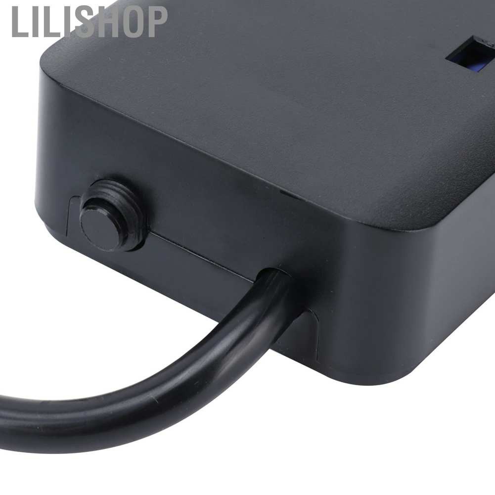 Lilishop Power Strip UK 250V Electrical Socket with Independent Switch 3 Outlet+3 USB Charging Port