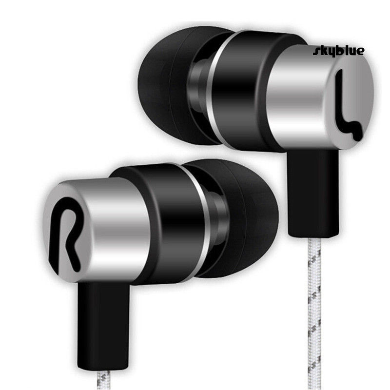 [SK]Universal 3.5mm In-Ear Stereo Earbuds Earphone Headphone with Mic for Cellphone