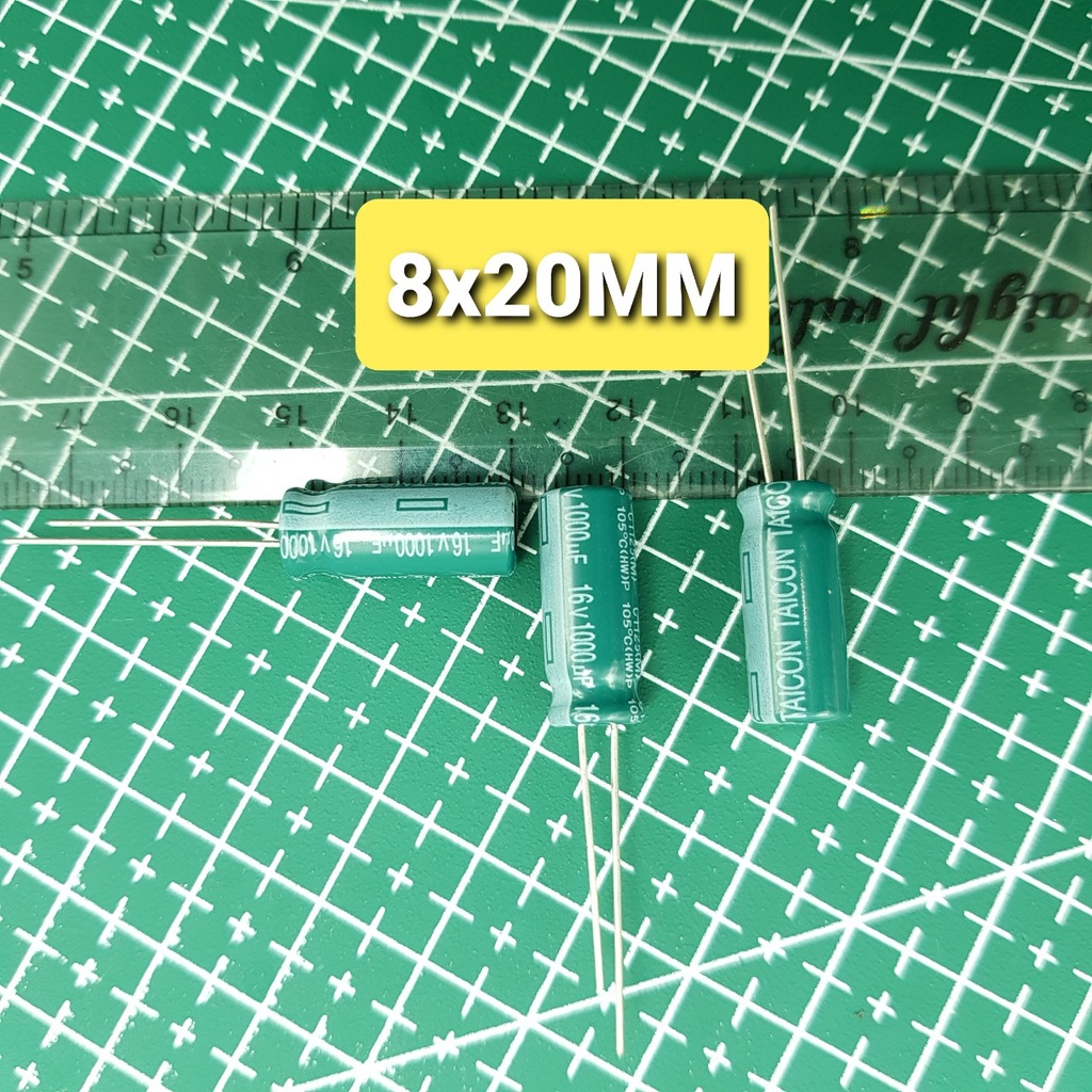 Tụ Hóa 1000uF 16V 8x20MM