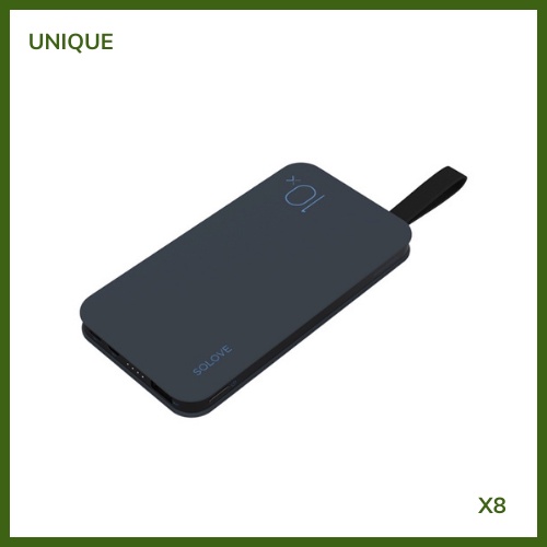 Sạc dự phòng 3 trong 1 SOLOVE X8- Thiết kế 3 cổng sạc mới -Trọng lượng siêu nhẹ chỉ 180 gram