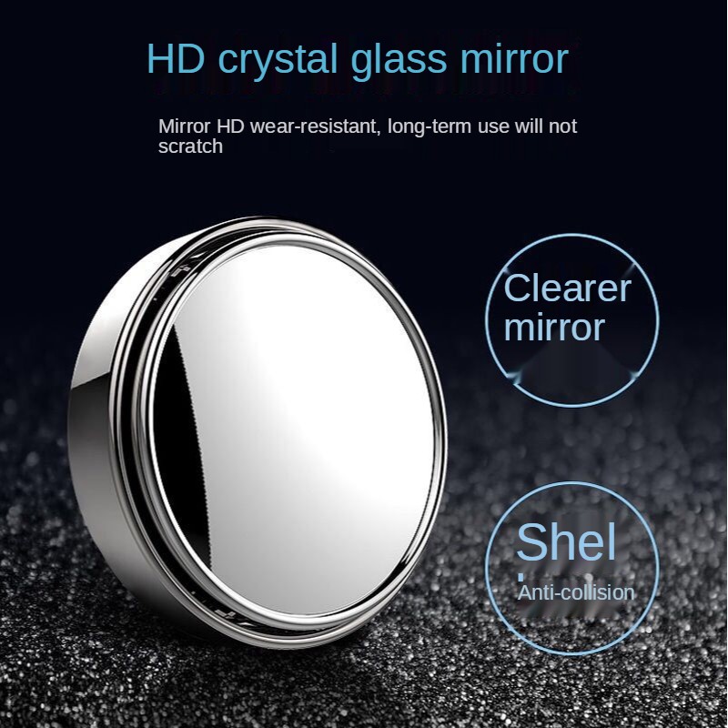 Gương Chiếu Hậu Hình Tròn Cỡ Nhỏ 360 Độ Không Góc Chết Điều Chỉnh Được Cho Xe Hơi