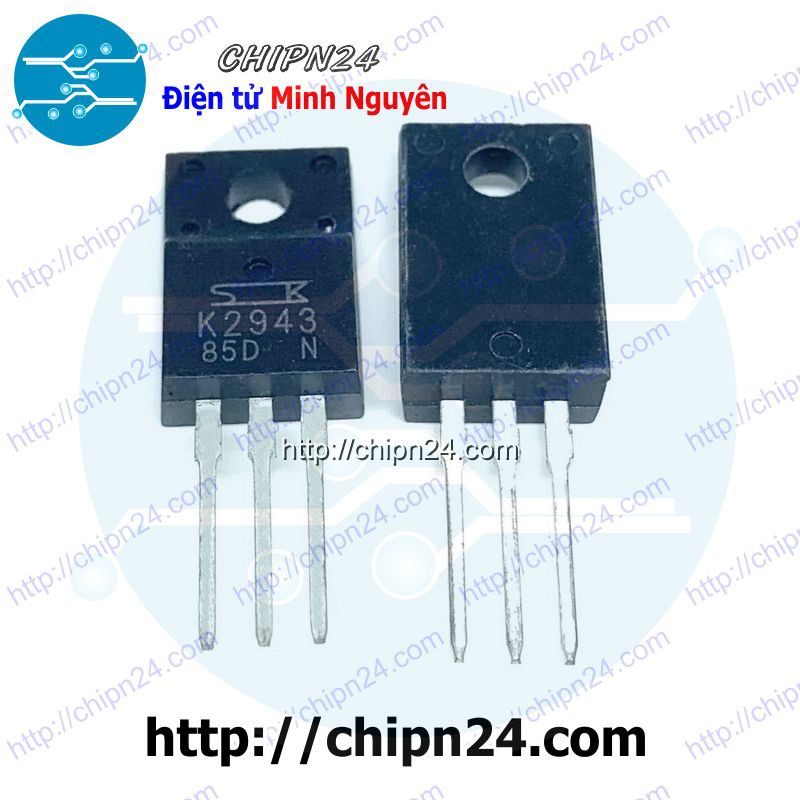 [1 CON] Mosfet K2943 TO-220F 12A 900V Kênh N (2SK2943 2943)