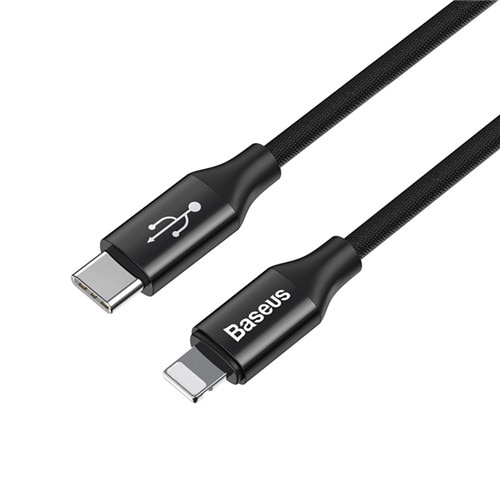 Dây cáp sạc USB Type C Lightning bằng dây bện dài 1m/2m tiện dụng cho iphone /máy tính bảng Apple