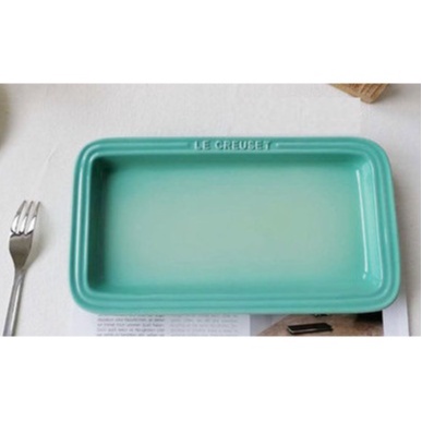 Khay chữ nhật gốm sứ Le creuset  dài 25cm, cao 2.9cm trang trí món ăn,dùng cho quán cafe nhà hàng