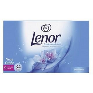 Giấy thơm Lenor Đức 34 tờ, Giữ cho quần áo thơm suốt 48h