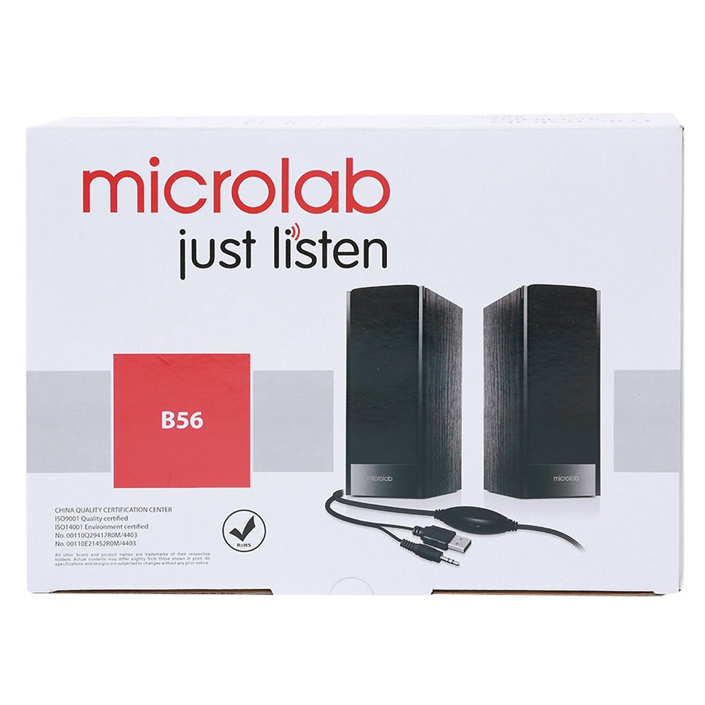 [Mã ELMS5 giảm 7% đơn 300K] Loa Vi Tính 2.0 Microlab B56 Chính Hãng - BH 1 Năm