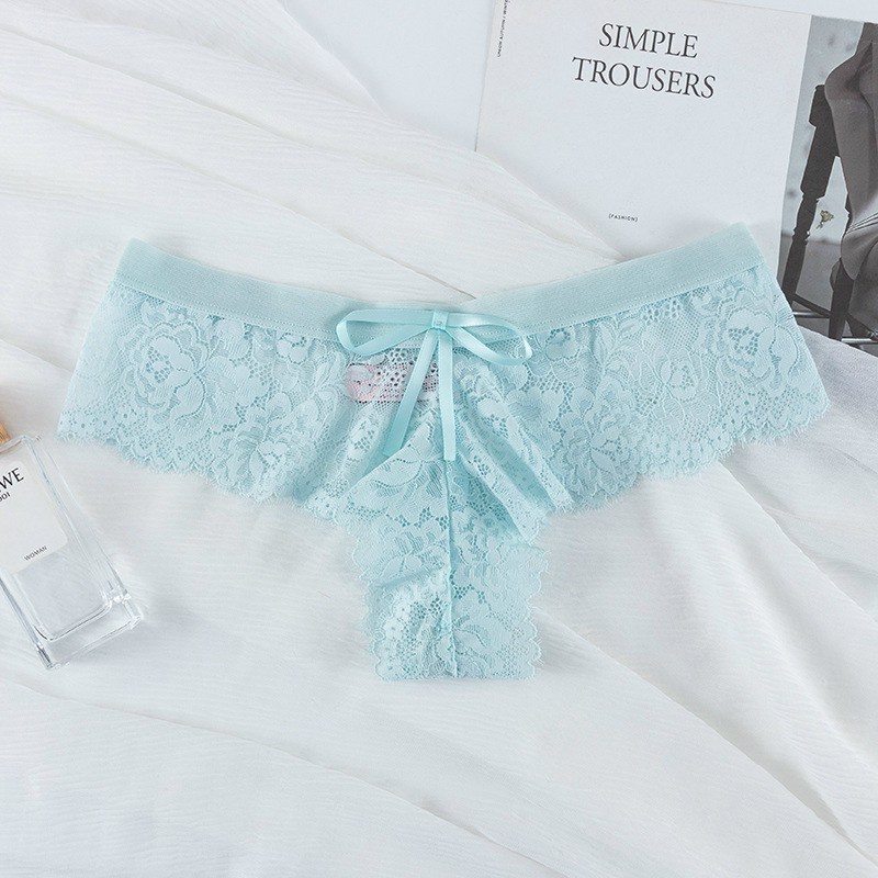 Quần Lót Nữ Lọt Khe Ren Họa Tiết Hoa Hồng Quyến Rủ Gợi Cảm Sexy Min Underwear 112200