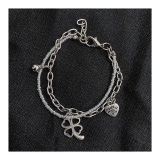 Vòng cườm trắng mix charm