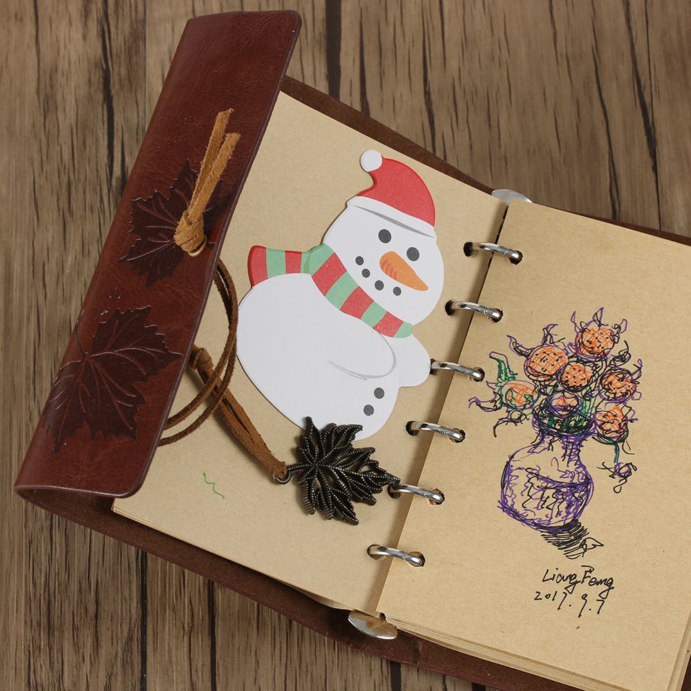 Set 50 Thẻ Giấy Hình Ông Già Noel / Người Tuyết / Chim Cánh Cụt Dễ Thương Trang Trí Hộp Quà Giáng Sinh Diy