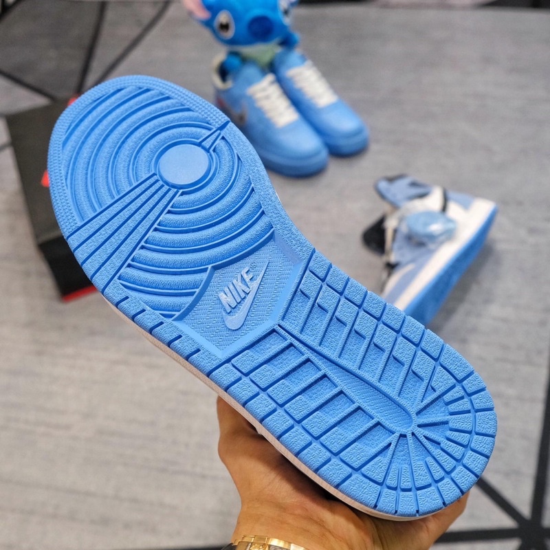 Giày jordan cổ cao_Air Jordan 1 High University Blue, Full Bill, Box