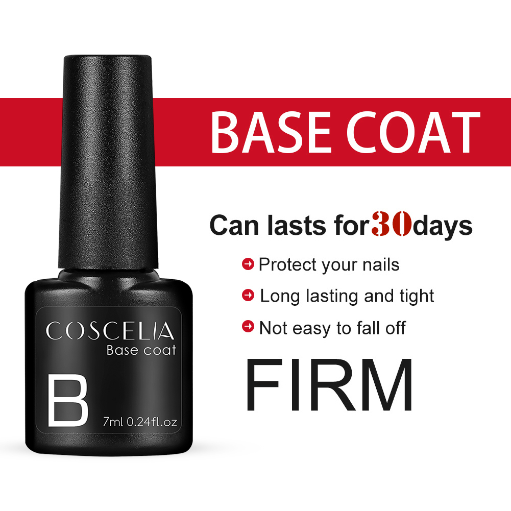 Sơn phủ/sơn nền Coscelia 7ml lâu phai màu trang trí móng nghệ thuật