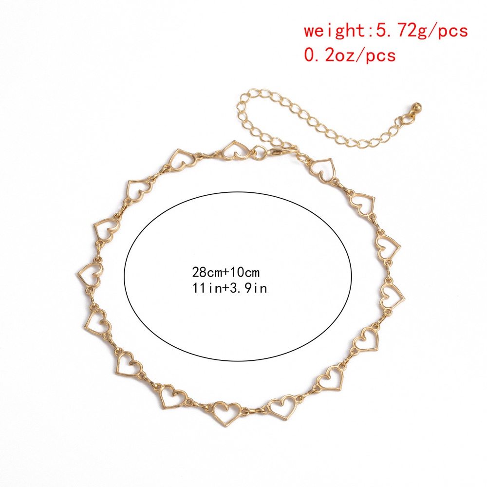 vòng cổ Hợp Kim Mặt Trái Tim Dễ Thương Cho Nữ