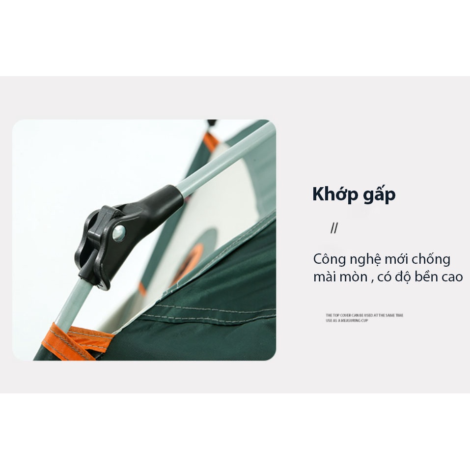 Lều cắm trại tự bung gia đình FITEZY 4-8 người du lịch dã ngoại ngoài trời 4 cửa có mái hiên