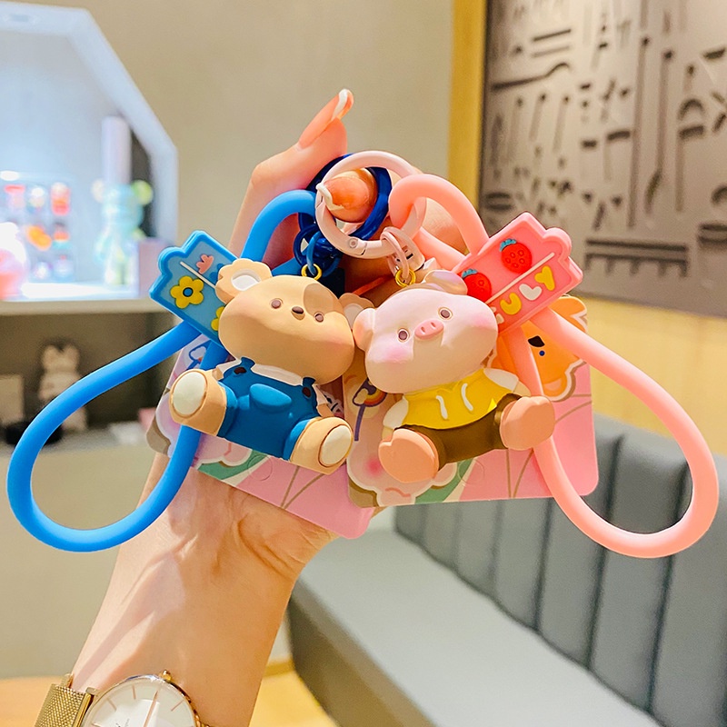 Móc Chìa Khóa Hình Động Vật Sáng Tạo Tinh Xảo