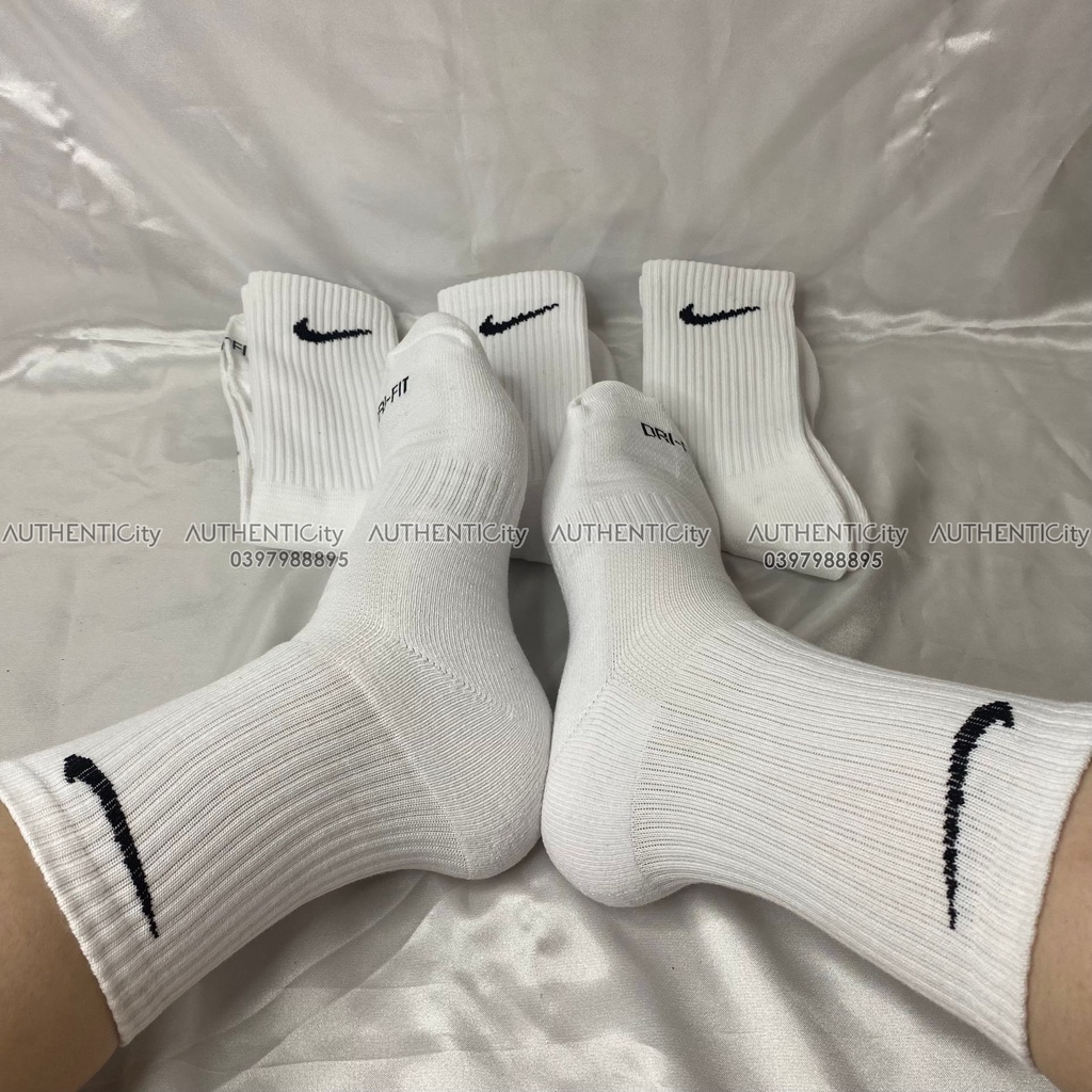 Tất vớ thể thao cổ cao Nike Drifit chính hãng