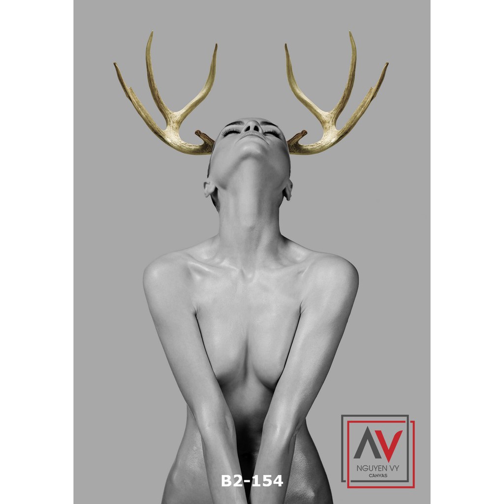 Tranh Canvas 40x60cm bán nude nghệ thuật trang trí đẹp mà rẻ | Nguyenvy Decor
