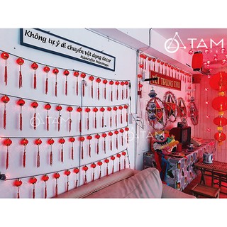 [LOẠI 1] Dây đèn lồng đèn đỏ trang trí tết số 04