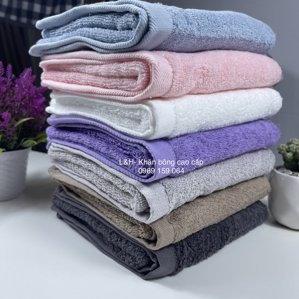 Khăn tắm xuất khẩu Hàn Quốc - Siêu dày siêu thấm nước, 100% cotton, KT 40x80cm