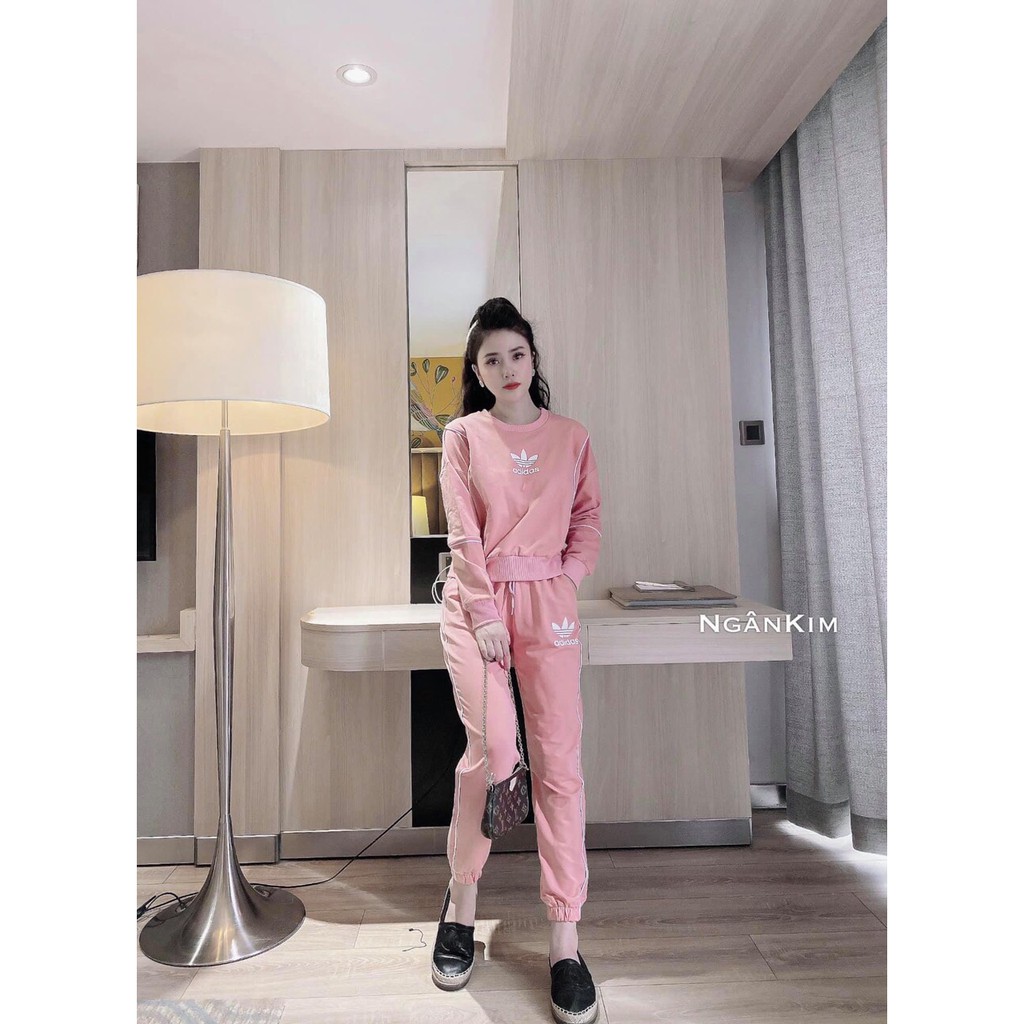 Set bộ thể thao phối viền 2 màu