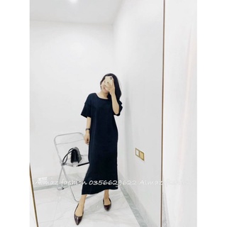 Váy len bầu thu đông thiết kế cộc tay chất len mongtogi