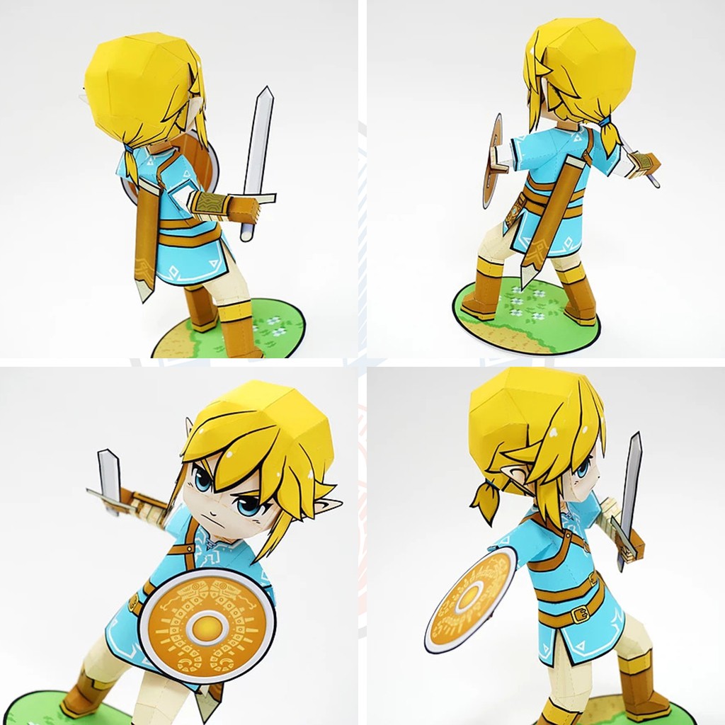 Mô hình giấy Anime Game Chibi Link - Breath of the Wild