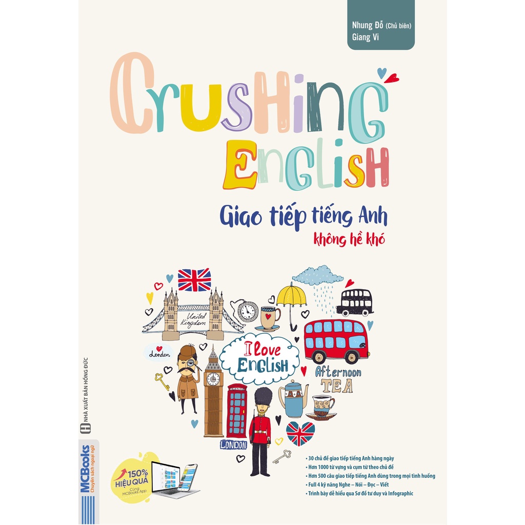 Sách - Crushing English - Giao Tiếp Tiếng Anh Không Hề Khó