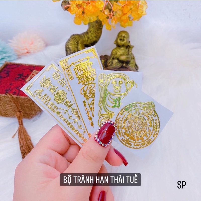 [Đã Thỉnh] Bộ Tứ Linh Phù Dán Điện Thoại May Mắn Tài Lộc Phong Thuỷ