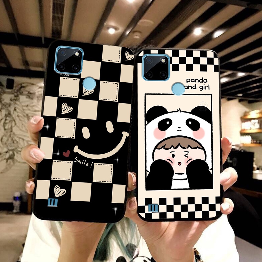 Ốp lưng Realme C21Y in hình cao cấp mẫu kẻ caro,mikenbe@r siêu hot