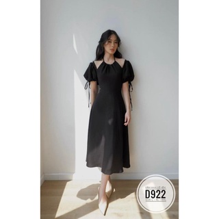 Đầm maxi cột nơ cổ yếm