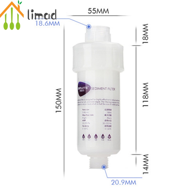 Đầu Lọc Nước 5 Micron PP Có Thể Thay Thế Tiện Lợi Cho Nhà Bếp