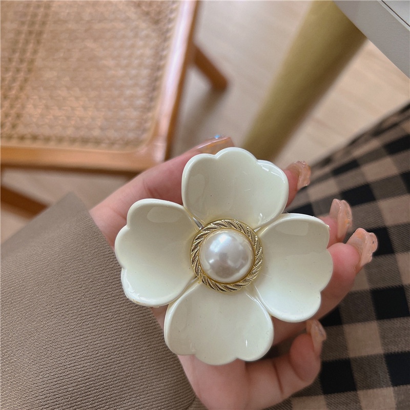 Kẹp Tóc Hình Bông Hoa Ba Chiều Phong Cách Cổ Điển Thời Trang Mùa Hè Dành Cho Nữ