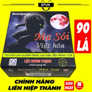 Bộ Bài Ma Sói Việt Hóa 90 LÁ - Bài Ma Sói Character Tiếng Việt, Đẹp, Boardgame - Đồ Chơi Trẻ Em BFUN
