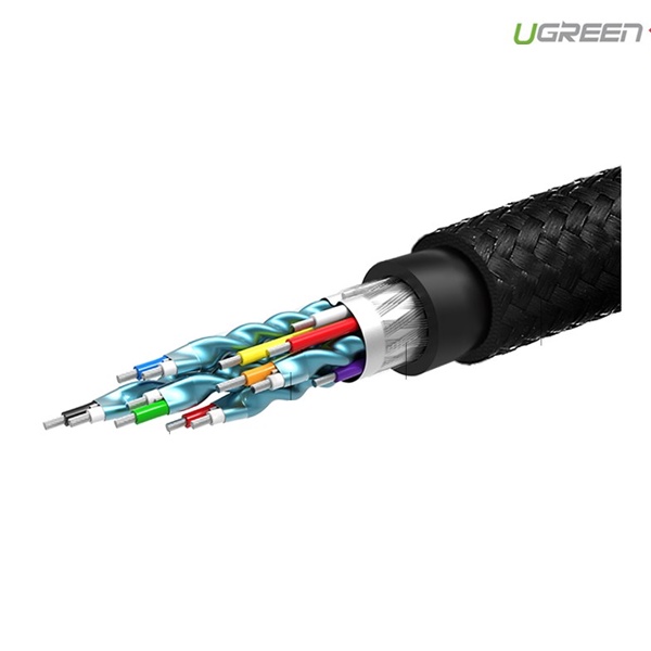 Cáp HDMI 2.0 dài 1m hỗ trợ full HD 4Kx2K chính hãng Ugreen 40408 cao cấp