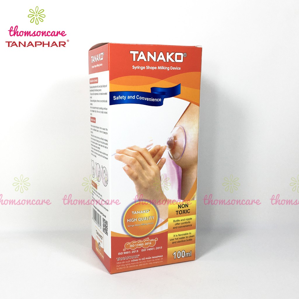 Hút sữa bằng tay Tanako đơn giản, dạng xylanh cho mẹ sau sinh bị tắc sữa, quá nhiều sữa
