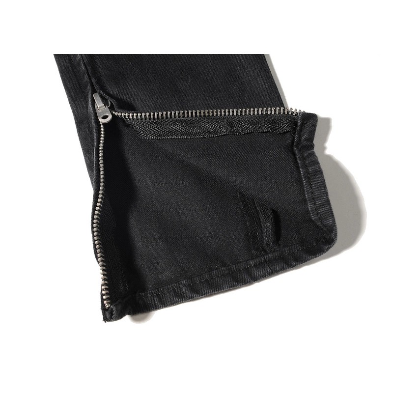 Quần Jeans ZIP Rách gối - Giá sỉ Unisex