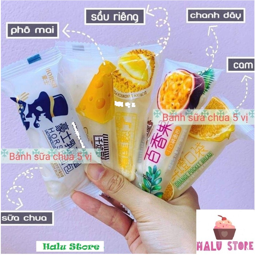 Combo 1kg Bánh Sữa Chua Mix Đủ 5 Loại Đài Loan (tầm 41~43 cái)