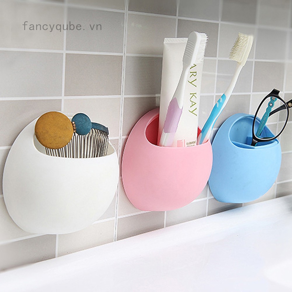 Khay đựng bàn chải &amp; kem đánh răng gắn tường