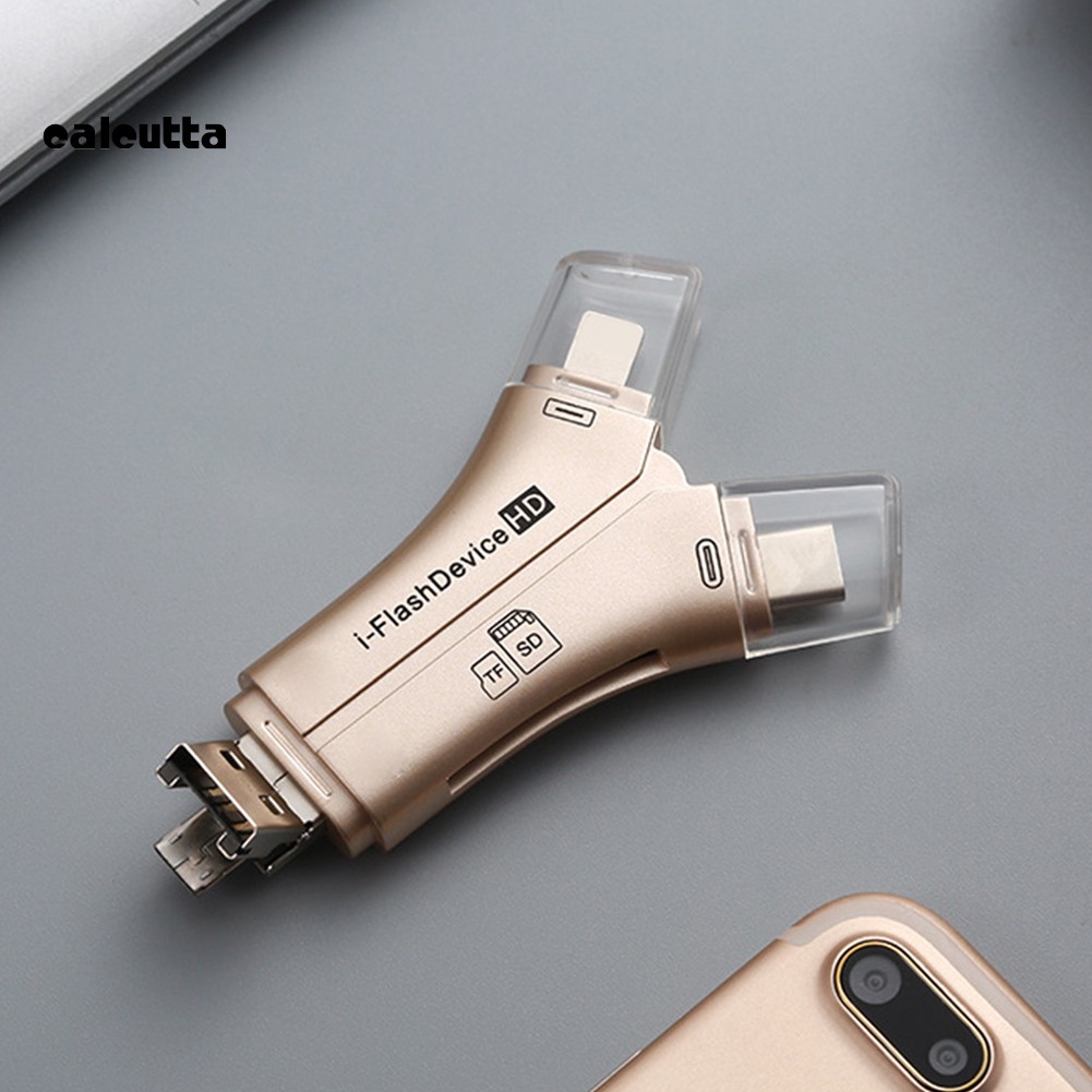★DC★Multifunctional 4 in 1 3.0 OTG TF SD Card Reader for PC iPhone Android Type-C | BigBuy360 - bigbuy360.vn