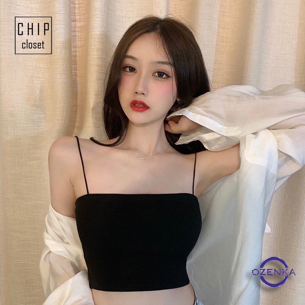 Áo 2 Dây Sợi Bún Thun Gân Siêu Đẹp 💖 Áo Hai Dây Croptop Tăm Siêu Hot Xinh Xắn HD001 | BigBuy360 - bigbuy360.vn