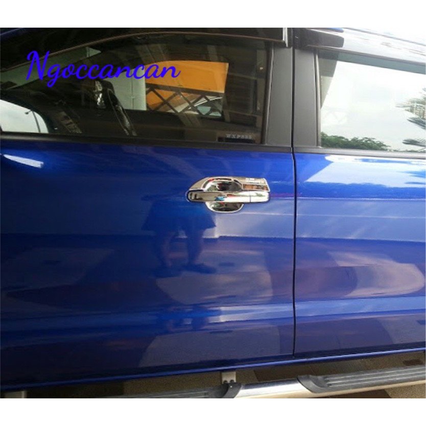 Ốp Hõm Tay Cửa Nhựa Đen Hoặc Crom Ford - Ranger 2015-2021