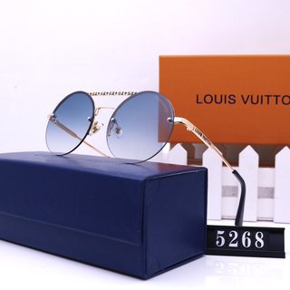 Kính Mát Tròn Chống Tia UV400 Louis Vuitton Phong Cách punk Cổ Điển Chất Lượng Cao Phong Cách 2022 Cho Nam Và Nữ