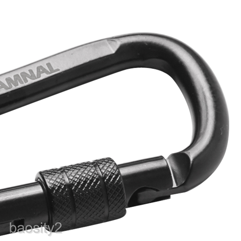 Móc khóa Carabiner chữ D chịu lực 30KN chất lượng cao cho leo núi đá