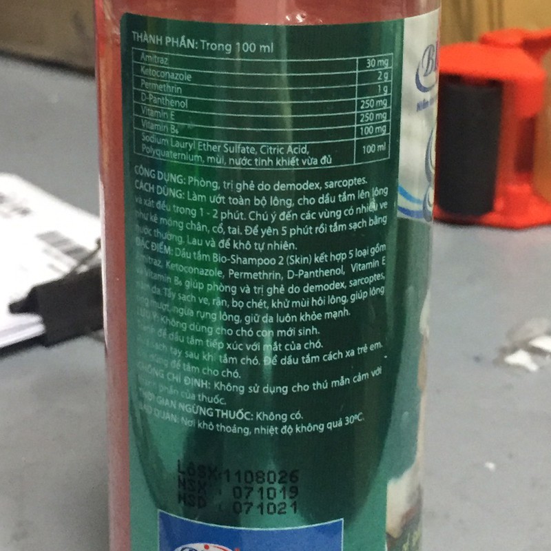 Sữa tắm Bio Skin 3in1 ngoại ký sinh trùng, viêm da, dưỡng lông 230ml- 79308