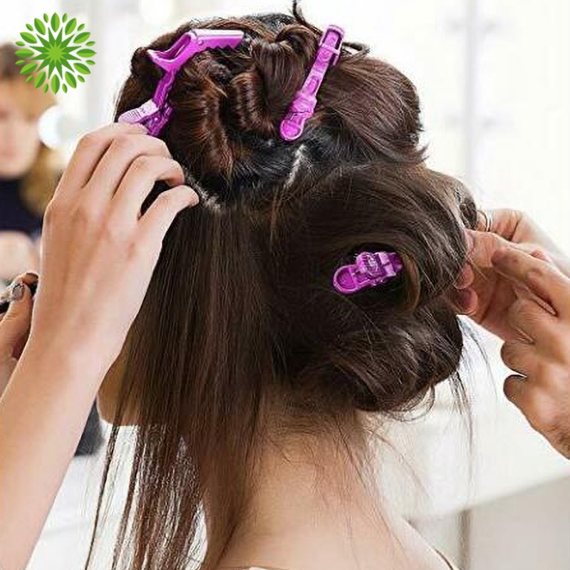 (Hàng Mới Về) Bộ 5 Kẹp Tóc Nhựa Cá Sấu Chuyên Dụng Cho Salon