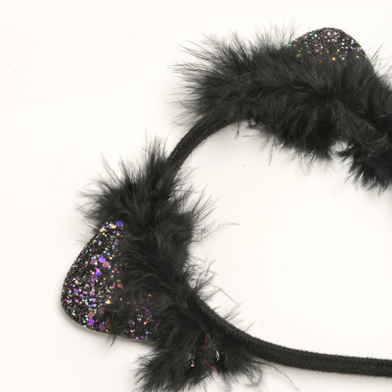 Cài Tóc Hình Tai Cáo Đính Kim Sa Lấp Lánh Dành Cho Người Lớn Và Trẻ Em Hóa Trang Phát Sóng Trực Tiếp