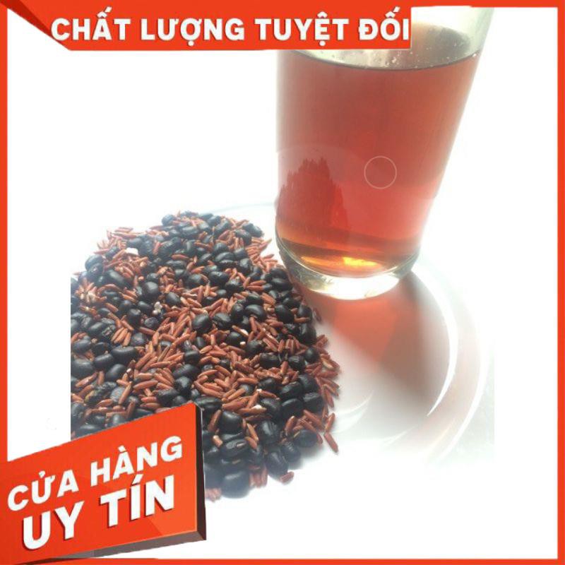 1kg Gạo lứt, đỗ đen đỗ đỏ rang củi mix lá sen hoa nhài