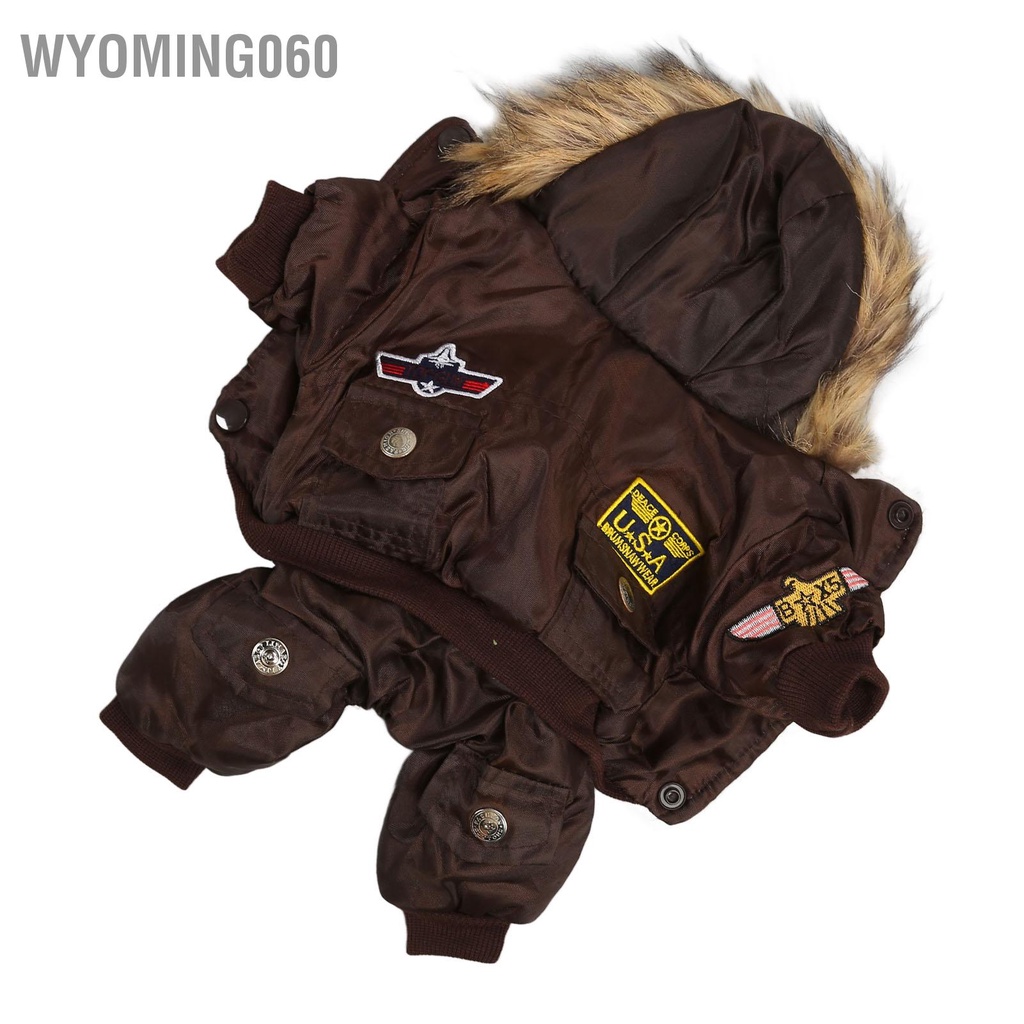 [Hàng Sẵn] Áo khoác cho chó có đệm bông và Polyester Ấm áp  mềm mại thoải mái thú cưng mùa thu đông vừa nhỏ 【Wyoming060】